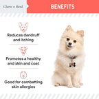Pure Wild Alaskan Salmon Oil for Dogs - 8 oz. Pump Cap - Toxin Free Dog Fish Oil Rich in Omega-3 and 6, Vitamin D, EPA, and DHA for Healthy Skin and Coat - Pink, COHO, and Sockeye Salmon