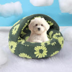 Dog Beds for Small Dogs, Cat Bed Cave, Washable Cute Cat Bed, Cozy Nook Pet Bed for Dogs or Cats, Anti-Slip Puppy Bed Fits up to 12 lbs Pets(Yellow, 20" x 20")