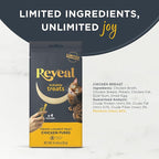 Reveal Lickable Cat Treats, Natural Purée Treats for Cats, Grain Free and Made with Limited Ingredients, Chicken Squeeze Up Cat Treats (40 x 0.5 oz Sachet Multipack)