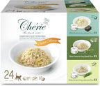 CHÉRIE Complete & Balanced Diet Series Wet Cat Food in Gravy Chicken Variety Pack, Chicken with Natural Vegetables for Skin, Joint, Stomach, Urinary Tract Health, Grain-Free, 24 Pack, 2.8 oz. Can