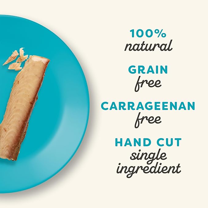 Applaws Natural Cat Treats, Grain-Free, Single Ingredient, Whole Protein Fillet, Healthy Snacks with No Artificial Additives (6 x 1.06oz Whole Tuna Loin)