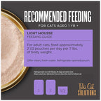 Tiki Cat Solutions Light Mousse, Chicken, Turkey & Pumpkin, Formulated to Support Healthy Trim and Fit, Functional Wet Cat for Adult Cats, 2.4 oz. Pouch (12 Count)