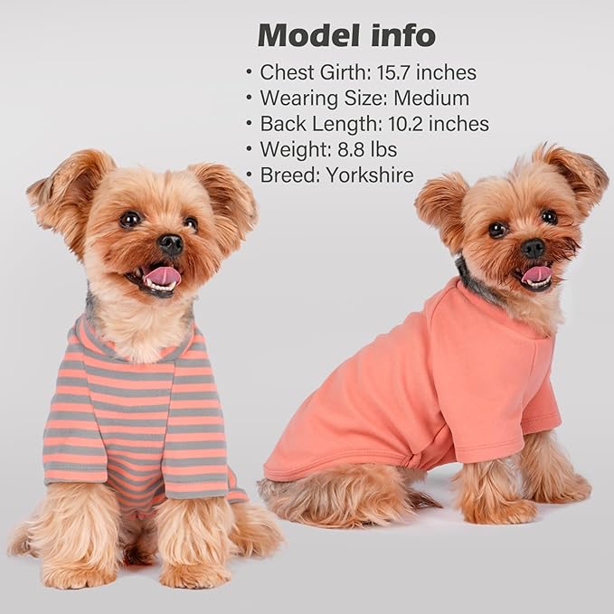 KYEESE 3Pack Dog Sweater Cat Sweaters with Sleeves Stretchy Cat Clothes Soft Pet Coat Pullover Dog Sweaters for Small Dogs Girl Comfy Pet Fleece Sweater Lightweight Dogs Sweatshirt for Cold Weather