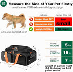 17x13x8 Frontier Allegiant Airlines Approved top Expandable pet Carrier for Extra-Small Dog/Small cat,Weight up to 5 lbs,Length Shorter Than 16''