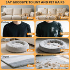 2Pcs Electrostatic Pet Hair Removal Gloves for Cats & Dogs,2025 New Upgraded Reusable Quick De-Shedding Grooming Gloves,Animal Fur Remover Tool for Couch,Carpet,Furniture,Car Seat,Clothing,Curtain