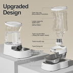 Gardner Pet Automatic Dog Water Dispenser Gravity Stainless Steel Water Waterer Feeder, 100% BPA-Free Large Capacity Water Feeding Bowls for Medium & Large-Sized Dogs Cats Other Pets -(1 Gallon)