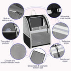 Pawaboo Cat Carrier Backpack, Pet Carrier Backpack for Kitties Small Dogs Puppies, Breathable Cat Bag Carrier, Small Dog Travel Backpack Carrier for Kitten Puppy Bunny - Black (up to 22lbs)