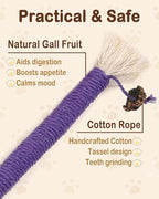 Cat Chew Rope Toys 6Pcs with Catnip, Indoor Cat Teething Toys for Kittens, Interactive Catnip Kitty Toys for All Breeds (3PCs Chew Rope & 3PCs Silvervine Sticks)