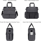 Modoker Airline Approved Pet Travel Bag, Weekend Dog Travel Set for Dog and Cat, Airline Approved Tote Organizer with Multi-Function Pockets 2 Food Storage Containers, 2 Collapsible Bowls (Dark Gray)