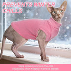 BEAUTYZOO Cat Sweater Turtleneck - Soft Fleece Cat Sweaters for Cats Only Warm Kitten Clothes, Fall Winter Pet Coat Pullover Sweatshirt Clothing Also for Puppy Small Dogs Sphynx Hairless Cats