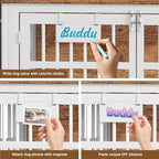 EasyCom 42"/41"/33" XL Heavy Duty Dog Crate Furniture with Casters, Dog Kennel Indoor for Large and Medium Dogs, Double-Doors Sturdy Dog Cage for Anxiety Dog, Decorate House as TV Stand, Bedside Table