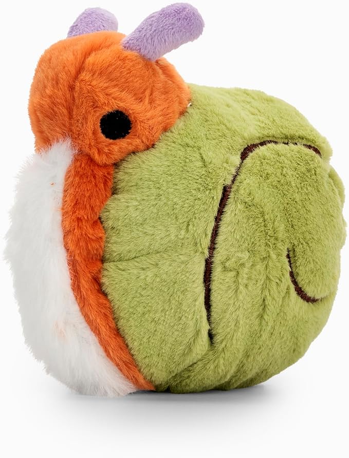 Flourish Pets 2 in 1 Multi-Layer Chew Toy for Active Dogs | Non-Toxic BPA Free Double Stitched Soft Fabric Exterior Dog Toys | Long-Lasting Dog Plush Toys – Snail 3.5"