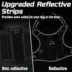 rabbitgoo Tactical Dog Harness for Large Dogs, No Pull Military Service Vest with Handle & Molle, Easy Control for Training Walking, Adjustable Reflective Straps, Green camo, XL