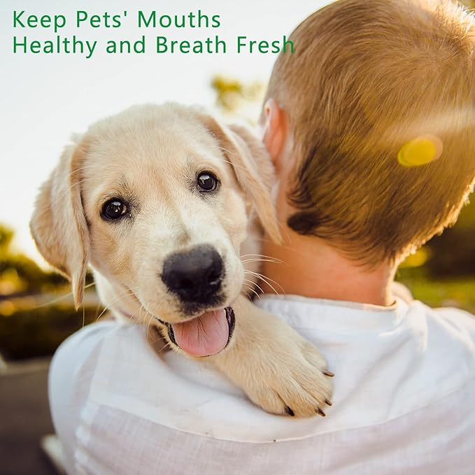 2 Pack Toothbrush for Dog,135ºSurround Bristles for Easy Teeth Cleaning, Finger Tooth Brush Dental Care for Puppies, Cats and Small Pets