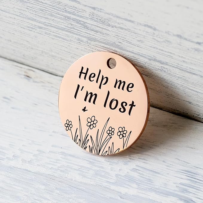 MYLUCKYTAG QR Code Stainless Steel Pet ID Tag - Personalized Online Profile, Location Alert Email, Digital ID, Durable Dog Collar Tag, Engraved