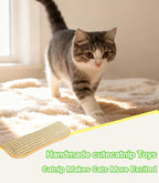 3 Pack Catnip Toys for Indoor Cats - 13 Inches Catnip Pillows, Catnip Toys, Sisal Scratching Pad, Interactive Cat Nip Kicker Toys for Anxiety Relief