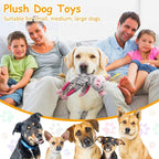 Dog Toys to Keep Them Busy, Plush Tug of War Interactive Rope Dog Toys, Squeaky Chew Toys for Small Medium Large Dogs