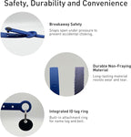 Break Away Collar for Cats - Soft, Thin, and Lightweight Safety Buckle Collar with Name Tag Ring for Outdoor Cats and Sensitive Skin Kittens by Nuvuq (6 ⅞" to 10 ¼", Dark Blue)