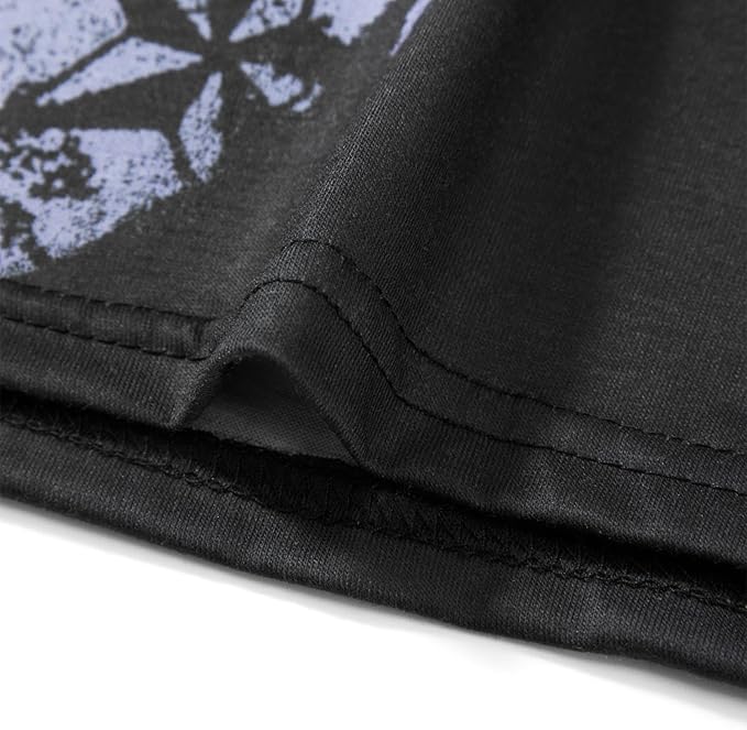 Gothic Tees for Women Y2K Grunge Graphic Short Sleeve Crew Neck T-Shirts 90s Vintage Aesthetic Emo Clothes