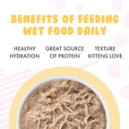 Weruva Kitten, Chicken Formula Au Jus, 3oz Can (Pack of 12)