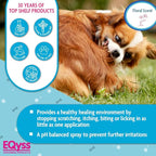 EQyss Micro-Tek Pet Itch Relief Spray - Soothes Dry Irritated Skin, Stops Itching, Scratching, Biting, Licking Hot Spots - for Cats & Dogs (128 oz)