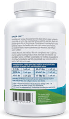 Nordic Naturals Omega-3 Pet, Unflavored - 180 Soft Gels - 320 mg Omega-3 Per Soft Gel - Fish Oil for Dogs with EPA & DHA - Promotes Heart, Skin, Coat, & Immune Health