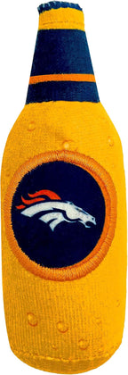 Best Plush CAT Toy - NFL Denver Broncos Complete Set of 3 Piece Cat Toys Filled with Fresh Catnip. Includes: 1 Helmet Cat Toy, 1 Football Cat Toy with Feathers & 1 Beer Bottle. Beautiful Team Logos