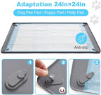 16in x 24in Dog Pee Pad Holder - Leak-Proof Non-Slip Indoor Tray, Fits Standard Puppy Pads, Ideal for Puppy Potty Training (S)