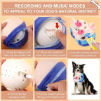 BABORUI Blue Pig Interactive Dog Toy, Remote Control Jumping Squeaky Toy with Recording & Music Modes, Rechargeable Moving Dog Chew Toy for Small/Medium/Large Dogs