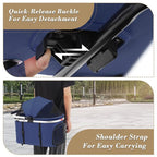 Athena collection Dog Stroller for Small/Medium Dogs,Foldable Pet Stroller with Detachable Carrier,Lightweight Cat Stroller up to 33lbs(Navy Blue)