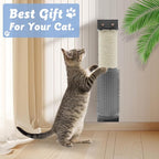 VCEPJH Cat Scratching Post for Crate Cage 2 Pack Wall Mounted Cat Scratcher Post with Self Groomer and Massager Sisal Crate Climbing Post for Indoor Kitten (11.8 x 2.76 in)
