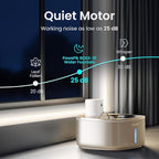 Stainless Steel Cat Water Fountain,108 oz/3.2 L Cat Water Dispenser, Battery Operated Dog Fountain,Water Bowl, Automatic Pet Fountain with Motion Sensor, 5000 mAh Battery