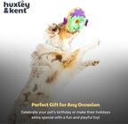 Huxley & Kent Halloween Funny Dog Toy w/Squeaker – Power Plush Squeaky Dog Toys for Small, Medium & Large Dogs – Soft Stuffed Animal for Indoor Play & Fetch - Frankenstein Donut, One Size