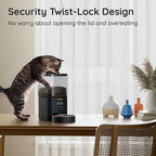 WOPET Automatic Cat Feeder (Black Cat Feeder, Regular)