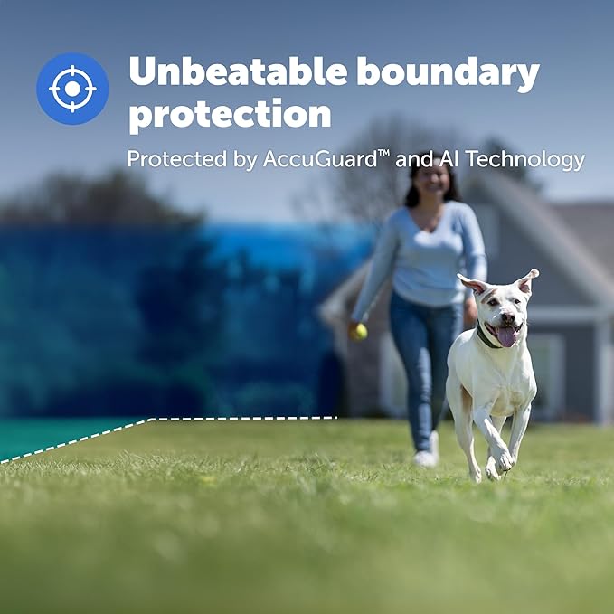 PetSafe Guardian GPS Dog Fence – No Subscription – Create Your Own Wireless Fence for Dogs – for Yards 3/4 Acres or Larger – World's Safest GPS Dog Fence Tech – New, Redesigned Collar