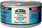 ACANA Premium Pate Wet Cat Food in Bone Broth Tuna + Chicken Recipe 3oz Cans (24 count)