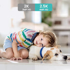 owltron Indoor Security Camera 4MP, 2 Pack 2.4GHz&5G WiFi 2K Home Cameras for Baby/Elder/Dog/Pet/Nanny Monitor Cam with Phone app, 24/7 Cloud&SD Card Storage, 2-Way Audio, Compatible with Alexa