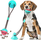 Suction Cup Dog Toy – Interactive Dog Toy for Aggressive Chewers, Durable Tug Rope & Treat Dispensing Ball for Training, Teething & Boredom Relief. for Medium & Large Dogs.