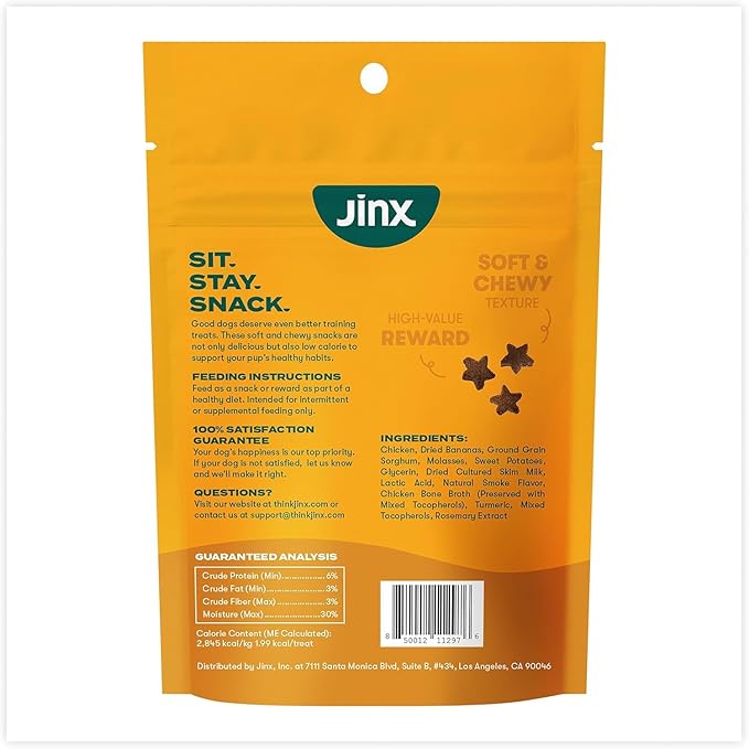 Jinx Chicken & Banana Training Treats Bundle for Dogs and Puppies - 4oz (Pack of 2)