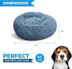 Whiskers & Friends Dog Beds for Medium Dogs, Dog Beds for Small Dogs, Dog Beds & Furniture, Calming Dog Bed, Fluffy Dog Bed, Orthopedic Dog Bed, Donut Dog Bed - Up to 45 Lbs - Washable Dog Bed