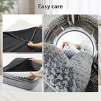 Orthopedic Dog Bed for Large Dogs, Egg Crate Foam Bed for Large Dogs, Equipped with Removable Waterproof Pillow Cover and Anti-Slip Bottom, Pet Bed