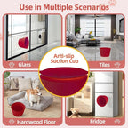 Dog Slow Feeder Lick Bowl, Non-Slip Dog Licking Treat Dispenser, Slow Feeder Bowls for Small Medium Large Breed Dogs, Anxiety Relief & Anti-Choking, BPA Free Silicone (Claret, 1.6 Cup)