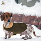 Queenmore Warm Coat for Cold Weather, Quilting Winter Jacket With Ultra Thick Plush Lining and Storage Pockets (Green, X-Large)