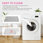 Self Warming Cat Bed, Noiseless Cat Heating Pad, Self Heating Cat Dog Mat, Extra Warm Thermal Pet Pad for Indoor Outdoor Pets with Removable Cover Non-Slip Bottom Washable (Large)