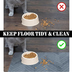 Dog Food Mats for Floors Absorbent, Pet Cat Food Mat - Quick Dry Dog Bowl Mats for Food and Water, Eco-Friendly Boho Pet Supplies