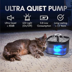 Veken Innovation Award Winner 95oz/2.8L Pet Fountain, Automatic Cat Water Fountain Dog Water Dispenser with Replacement Filters for Cats, Dogs, Multiple Pets (Space Black, Plastic)