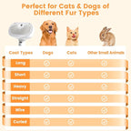 3 in 1 Cat Steam Brush, Pet Steam Brush for Cat Dog Long Short Haired, Pet Spray Hair Removal Comb for Small Animals Shedding & Grooming, Water Mist Spray Brushes with Release Button(White)