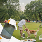 52oz Travel Dog Water Bottle Portable - Contain Within Dog Water Bowl, Pet Supplies & Camping Essentials