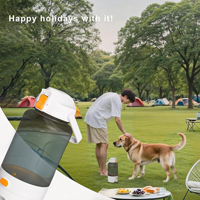 52oz Travel Dog Water Bottle Portable - Contain Within Dog Water Bowl, Pet Supplies & Camping Essentials