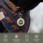 Personalized Dog Tags - Custom QR Code Pet ID Tags, Smart Dog Name Tag, Free Online Scan for Instant Pet Location Alert Email